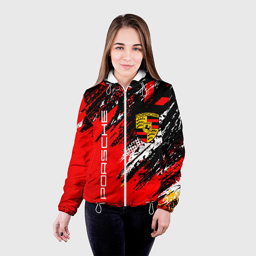 Женская куртка PORSCHE ПОРШЕ ГРАНЖ / 3D-Белый – фото 4