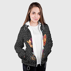 Куртка с капюшоном женская Valheim Викинг, цвет: 3D-белый — фото 2