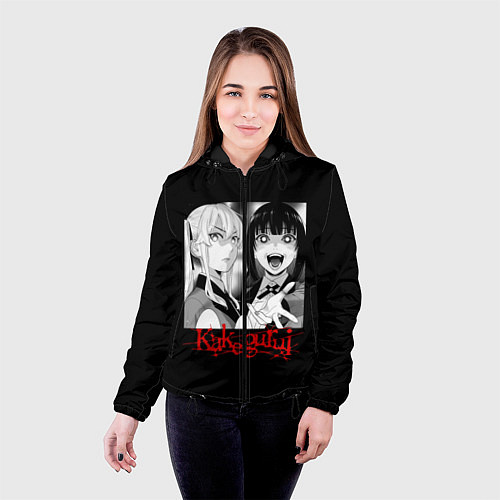 Женская куртка Безумный Азарт / 3D-Черный – фото 4