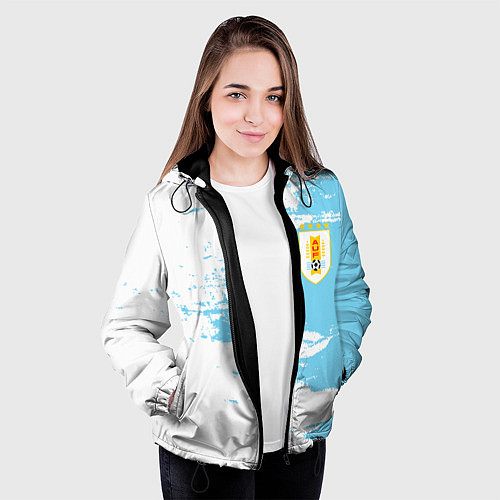 Женская куртка Сборная Уругвая / 3D-Черный – фото 3