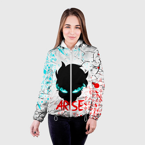 Женская куртка СОН ДЖИН ВУ SOLO LEVELING / 3D-Белый – фото 4