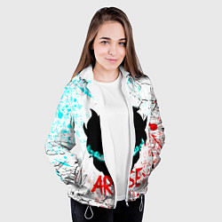Куртка с капюшоном женская СОН ДЖИН ВУ SOLO LEVELING, цвет: 3D-белый — фото 2