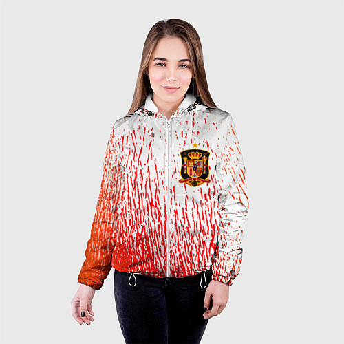 Женская куртка Сборная Испании / 3D-Белый – фото 4