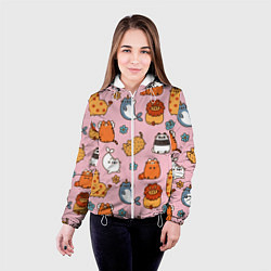Куртка с капюшоном женская Зверюшки, цвет: 3D-белый — фото 2