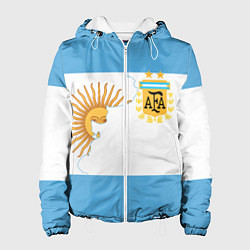 Куртка с капюшоном женская Сборная Аргентины, цвет: 3D-белый