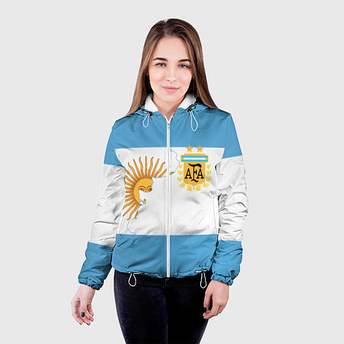 Женская куртка Сборная Аргентины / 3D-Белый – фото 4