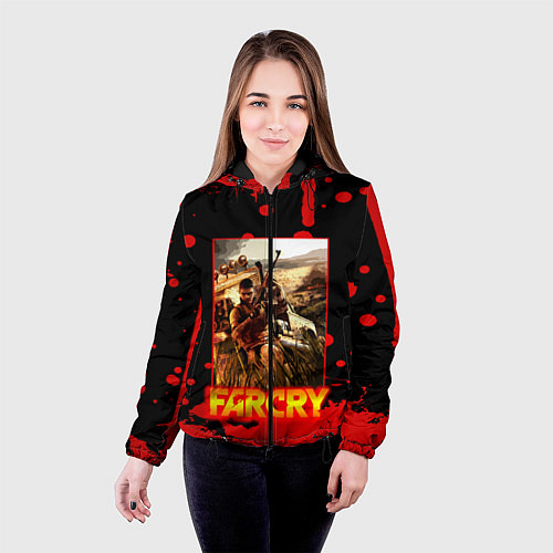 Женская куртка FARCRY ФАРКРАЙ GAME / 3D-Черный – фото 4