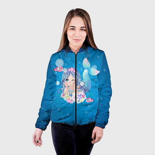 Женская куртка Русалочка / 3D-Черный – фото 4