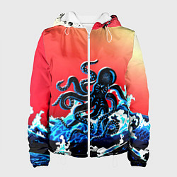 Женская куртка Кракен в Море Градиент