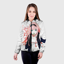 Куртка с капюшоном женская Zero Two, Darling in the Franx, цвет: 3D-черный — фото 2