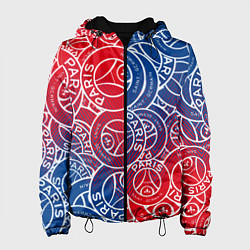 Куртка с капюшоном женская ФК ПСЖ PARIS SAINT GERMAIN, цвет: 3D-черный