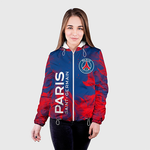 Женская куртка ФК ПСЖ PARIS SAINT GERMAIN / 3D-Белый – фото 4