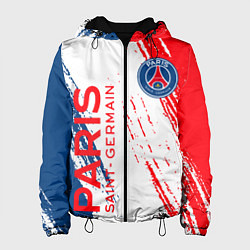Куртка с капюшоном женская ФК ПСЖ FC PSG PARIS SG, цвет: 3D-черный