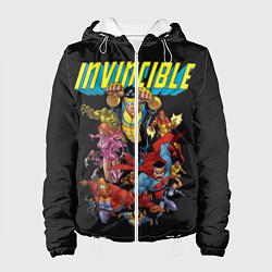 Куртка с капюшоном женская Неуязвимый Invincible, цвет: 3D-белый