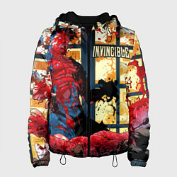 Куртка с капюшоном женская Неуязвимый Invincible, цвет: 3D-черный