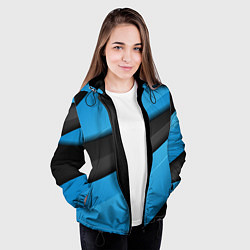 Куртка с капюшоном женская Blue Sport Style, цвет: 3D-черный — фото 2