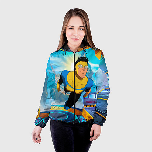 Женская куртка Неуязвимый Invincible / 3D-Черный – фото 4