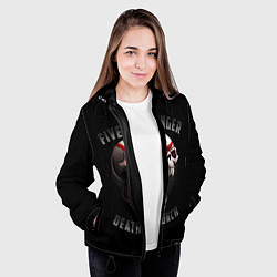 Куртка с капюшоном женская Five Finger Death Punch 5FDP, цвет: 3D-черный — фото 2