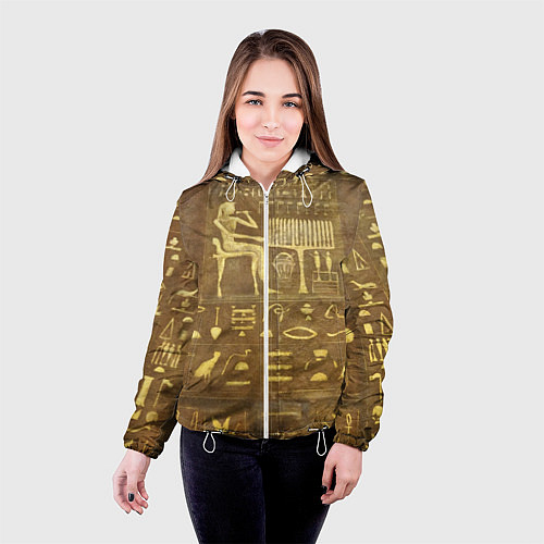 Женская куртка Настенная живопись / 3D-Белый – фото 4