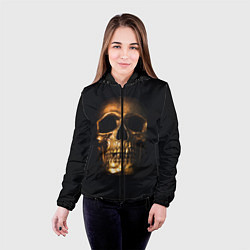 Куртка с капюшоном женская Golden Skull, цвет: 3D-черный — фото 2