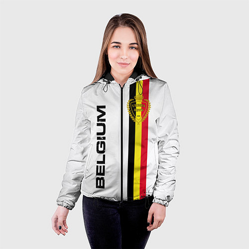 Женская куртка СБОРНАЯ БЕЛЬГИИ / 3D-Черный – фото 4