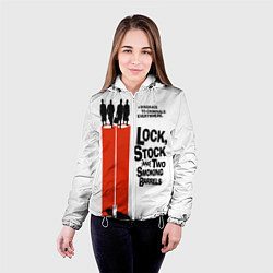 Куртка с капюшоном женская Карты, деньги, два ствола, цвет: 3D-белый — фото 2