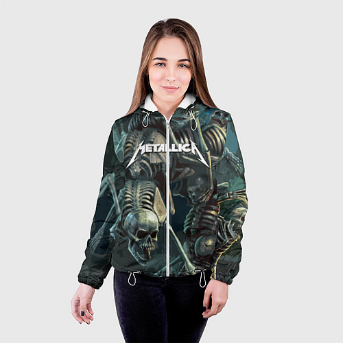 Женская куртка Metallica Metal Skull / 3D-Белый – фото 4