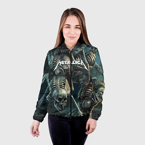 Женская куртка Metallica Metal Skull / 3D-Черный – фото 4