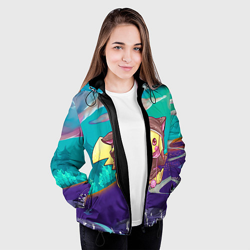 Женская куртка Покемон в костюме / 3D-Черный – фото 3