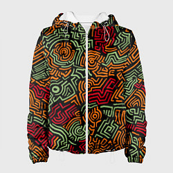 Женская куртка Абстрактный узор линии