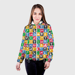 Куртка с капюшоном женская СПОРТ, цвет: 3D-белый — фото 2