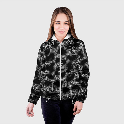 Женская куртка Множество лиц / 3D-Белый – фото 4