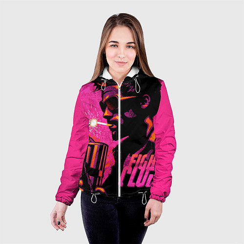 Женская куртка Тайлер Дёрден с динамитом / 3D-Белый – фото 4