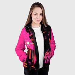 Куртка с капюшоном женская Тайлер Дёрден с динамитом, цвет: 3D-черный — фото 2