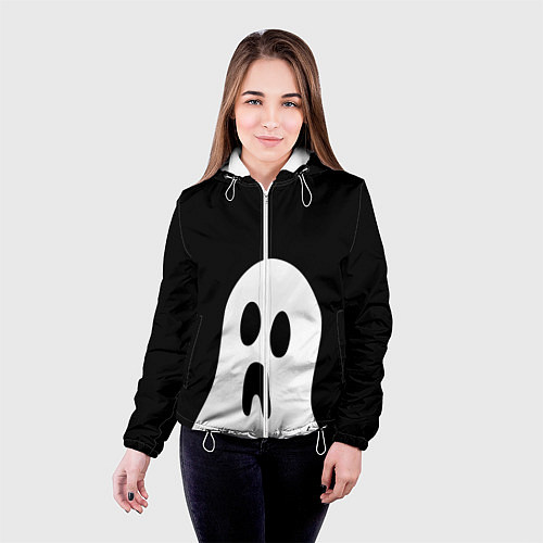Женская куртка Привидение / 3D-Белый – фото 4