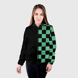 Куртка с капюшоном женская КОСТЮМ TANJIRO KAMADO ТАНДЖИРО, цвет: 3D-черный — фото 2