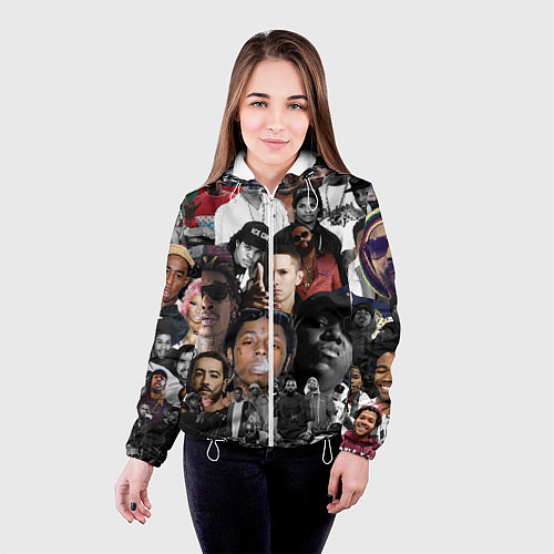 Женская куртка Короли Рэпа KING RAP / 3D-Белый – фото 4