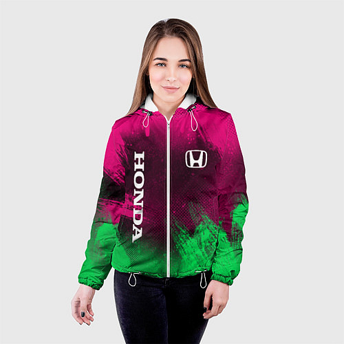 Женская куртка NEON HONDA НЕОН ХОНДА / 3D-Белый – фото 4