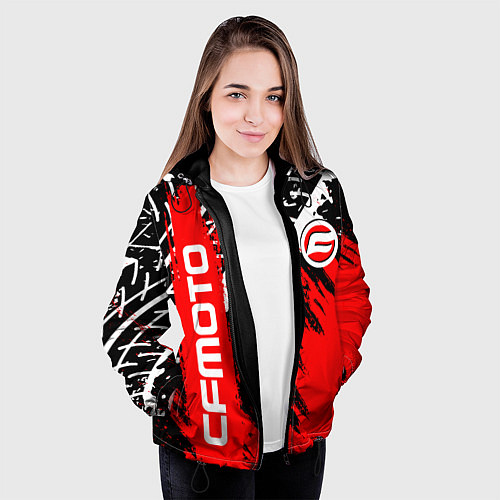 Женская куртка CFmoto СФ мото RED STYLE / 3D-Черный – фото 3