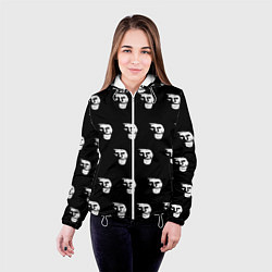 Куртка с капюшоном женская Dark trollface, цвет: 3D-белый — фото 2