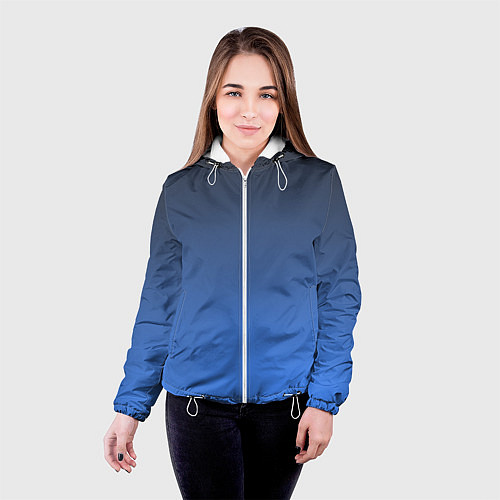 Женская куртка DARK OCEAN GRADIENT / 3D-Белый – фото 4