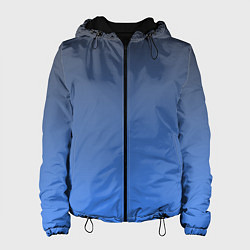 Куртка с капюшоном женская DARK OCEAN GRADIENT, цвет: 3D-черный