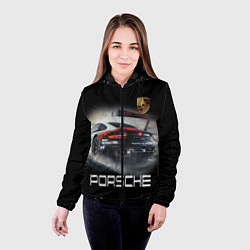 Куртка с капюшоном женская PORSHE, цвет: 3D-черный — фото 2