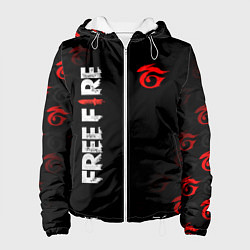 Куртка с капюшоном женская GARENA FREE FIRE, цвет: 3D-белый