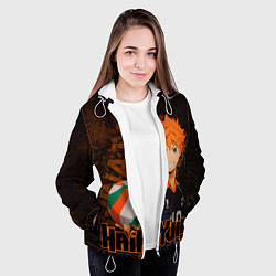 Куртка с капюшоном женская Хината Волейбол, цвет: 3D-белый — фото 2