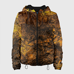 Куртка с капюшоном женская Абстрактный узор текстура, цвет: 3D-черный