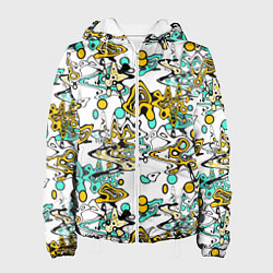 Женская куртка Абстрактный современный узор в стиле граффити