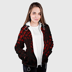 Куртка с капюшоном женская Fumrre red, цвет: 3D-белый — фото 2