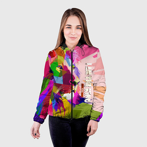 Женская куртка I am the lion king / 3D-Черный – фото 4