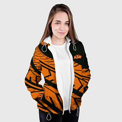 Куртка с капюшоном женская ORANGE KTM КТМ Z, цвет: 3D-белый — фото 2